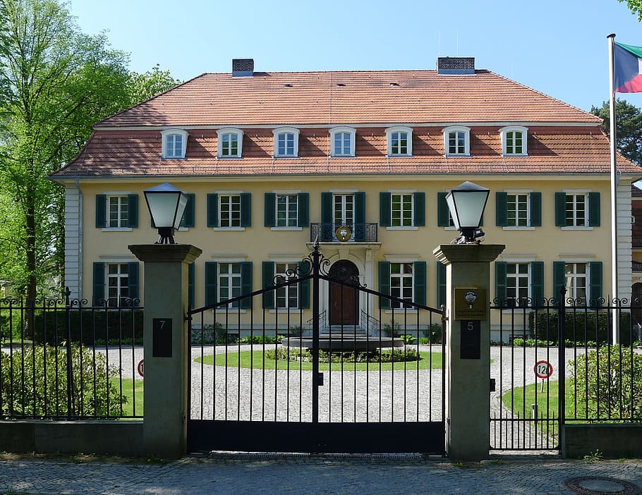 Berlin, Germany, House, Home, Estate, architecture, gate, fence HD wallpaper