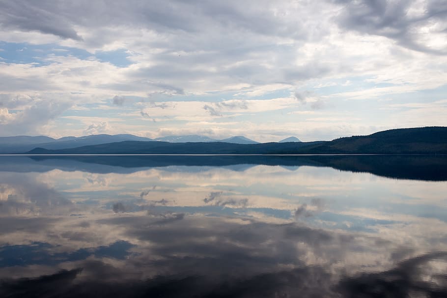 sky, water, reflection, clouds, sea, ocean, landscape, nature HD wallpaper