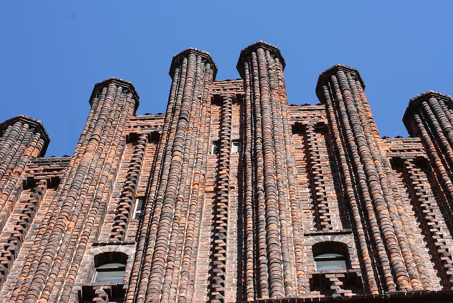 helsingør, facade, brick, wall, architecture, built structure HD wallpaper
