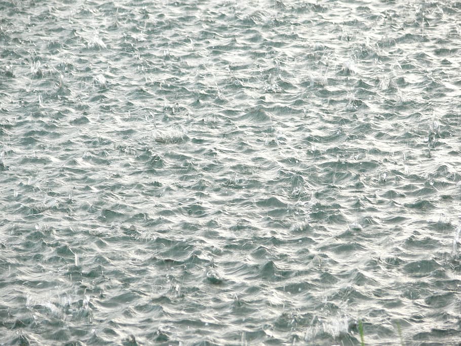 rain, water, lake, drip, natural storm, landscape, wet, macro HD wallpaper