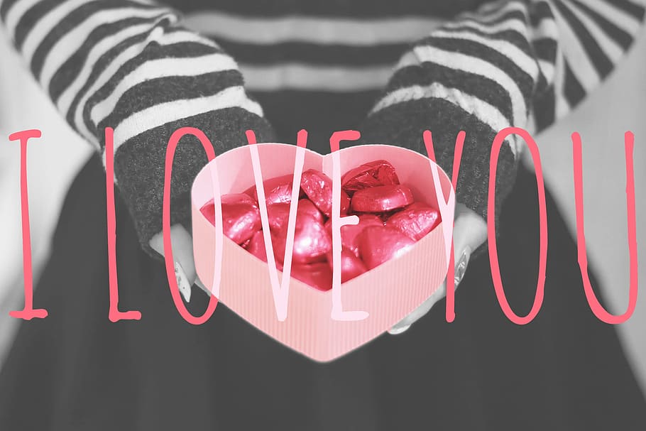 I Love you greetings, heart Shape, red, valentine's Day - Holiday HD wallpaper