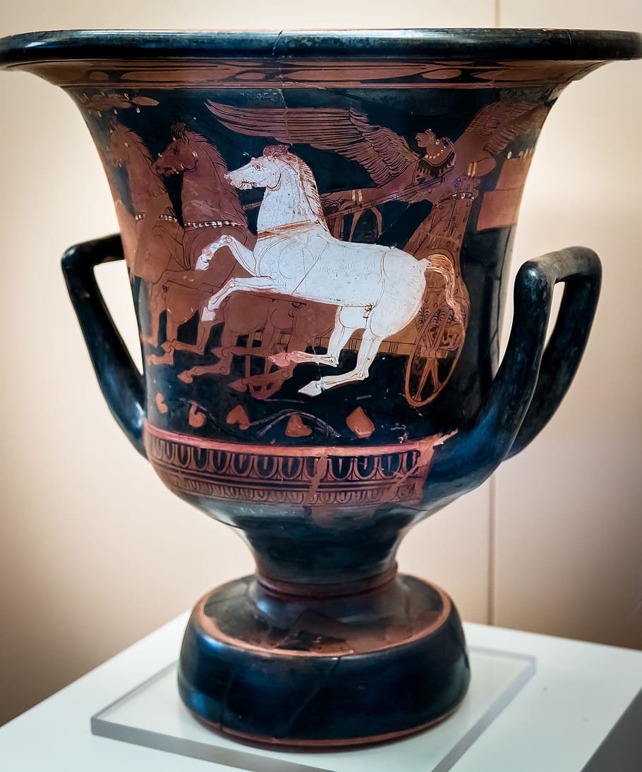 amphora, ancient, clay, ancient greece, vessel, indoors, close-up HD wallpaper