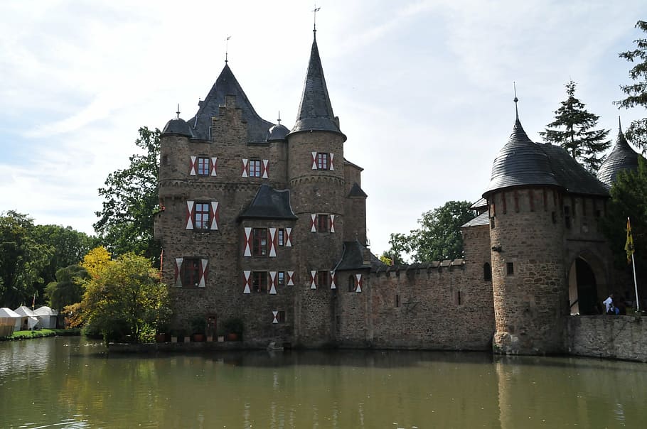 castle, eifel, architecture, built structure, building exterior HD wallpaper