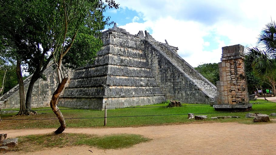 mexico, yucatan, chichen itza, civilization, maya, pyramid, HD wallpaper