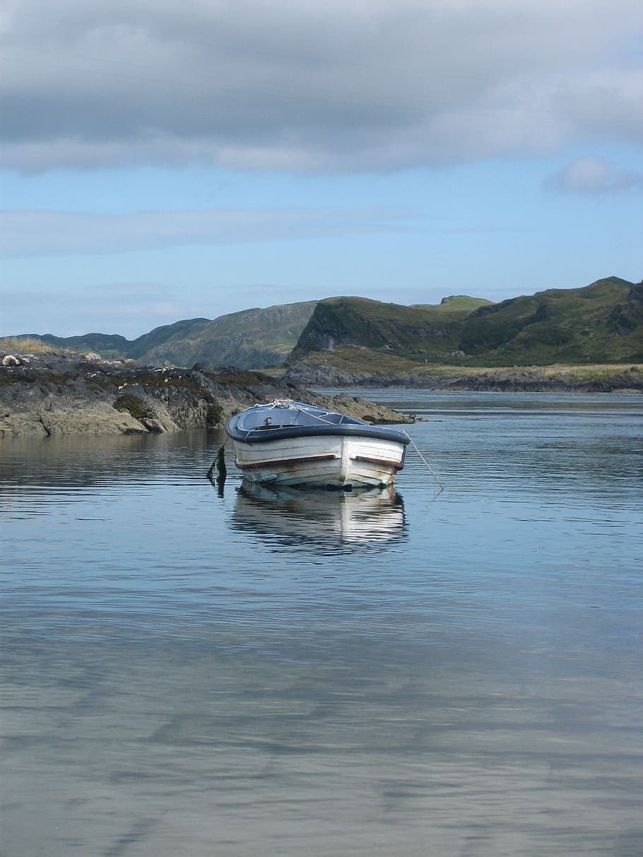 Boat, Luing, Peaceful, outdoors, water, transportation, nautical vessel HD wallpaper