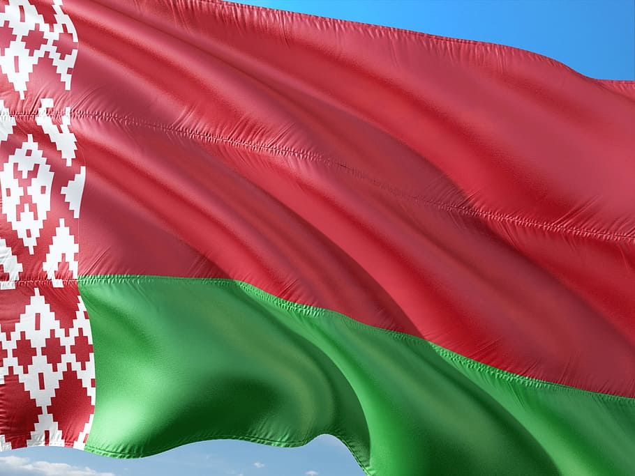 international, flag, belarus, textile, green color, no people HD wallpaper