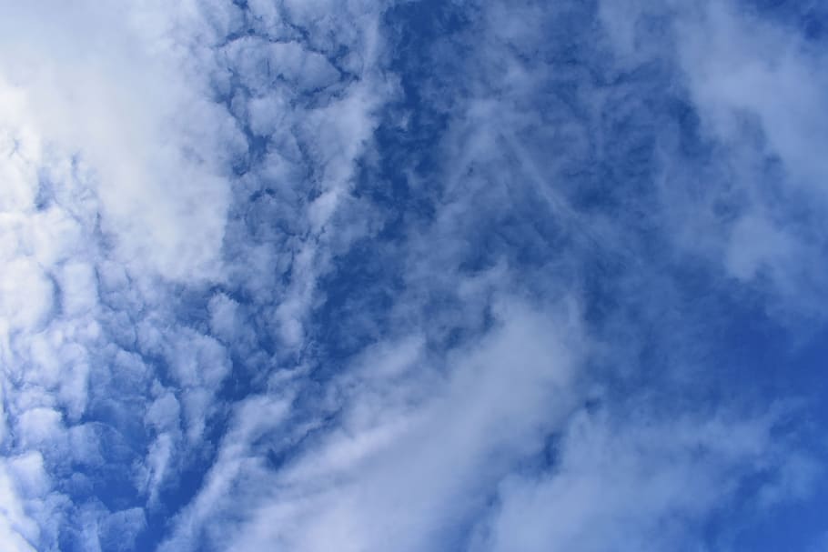 sky, blue, clouds, space, earth, globe, mood, astronautics HD wallpaper