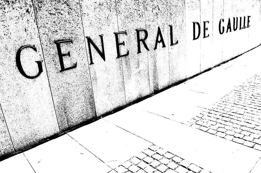 gaulle, monument, concrete, text, communication, western script HD wallpaper