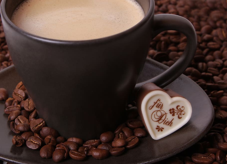 coffee, beans, coffee beans, espresso, coffee cup, roasting HD wallpaper