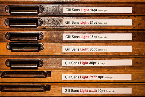 brown wooden drawer, typecases, letters, lead set, hand set HD wallpaper