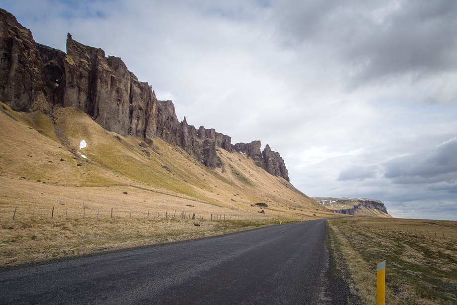 mountain, solid, schroff, stone, iceland, landscape, rock, nature HD wallpaper