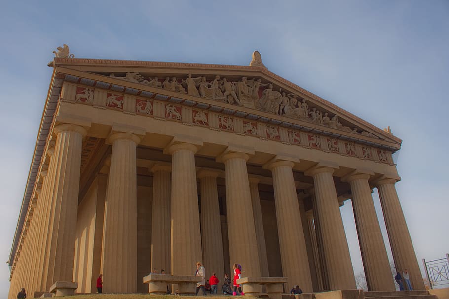 The Parthenon, Pillars, Nashville, Tennessee, acropolis, column