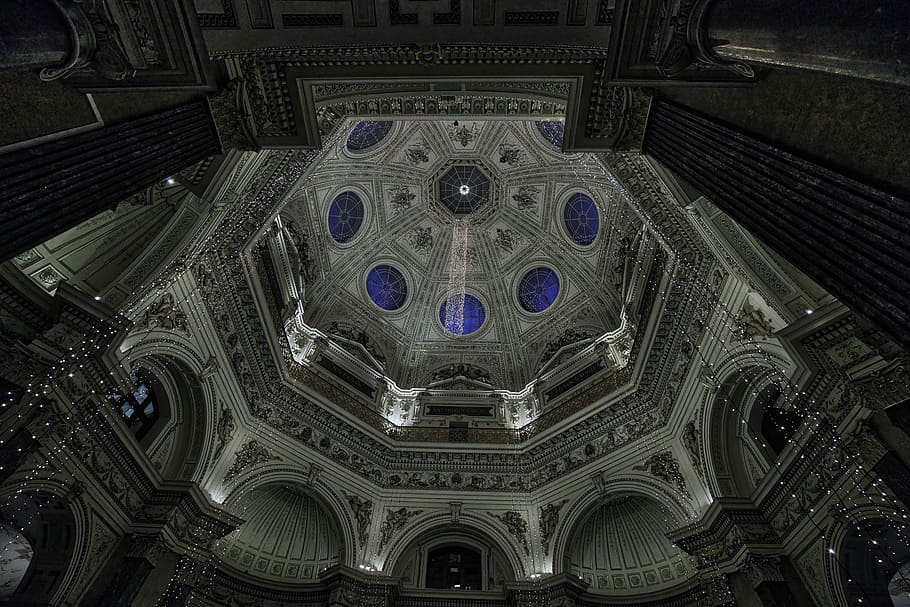 low angle photo of church, selective photography of cathedral HD wallpaper