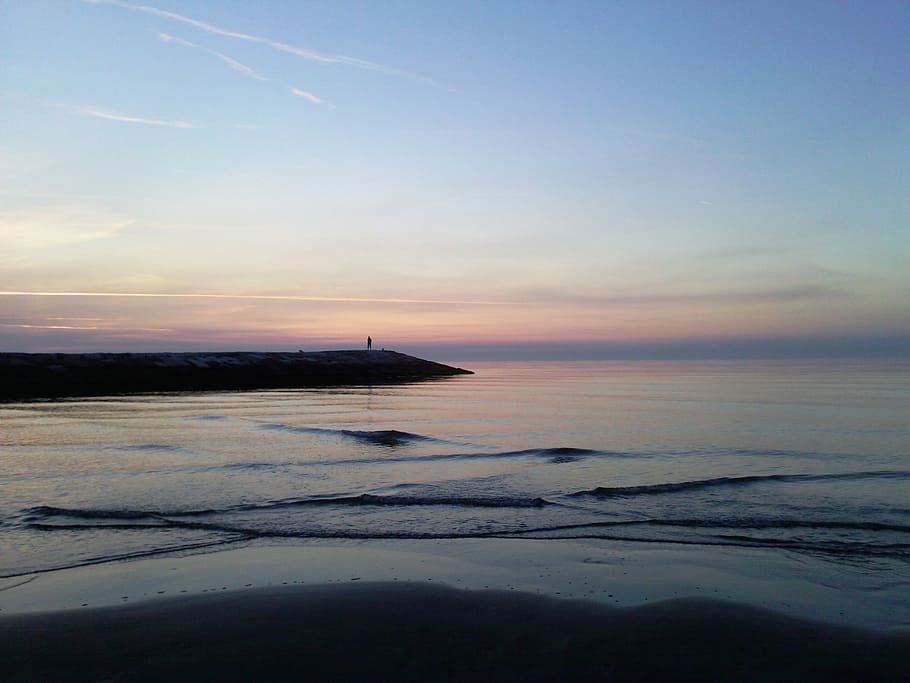 Sea, Beach, Beach, Sand, Sun, Holiday, Summer, by the sea, sunset HD wallpaper