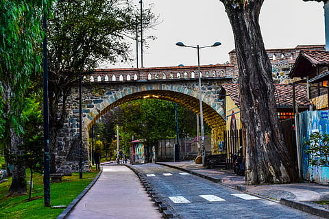 broken bridge, cuenca ecuador, tradition, architecture, built structure HD wallpaper