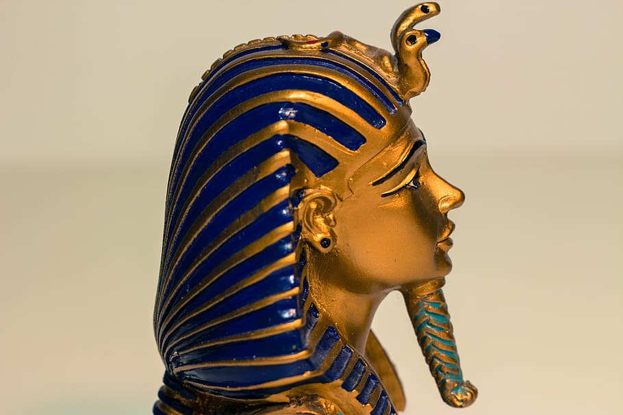 tutankhamun, egyptian, pharaoh, culture, history, head, bust, HD wallpaper