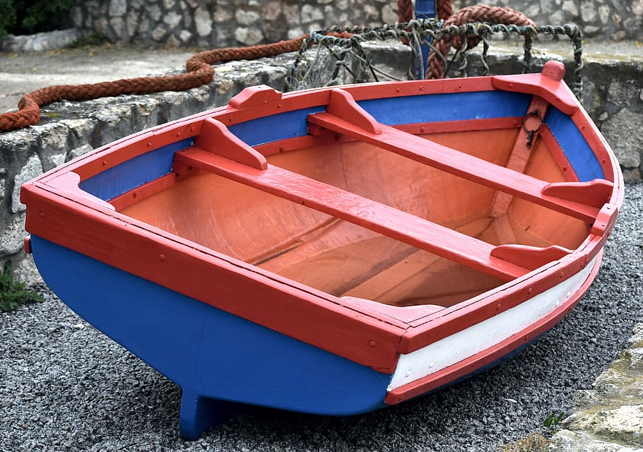 boat, bright, rope, trap, beached, nautical vessel, day, transportation HD wallpaper