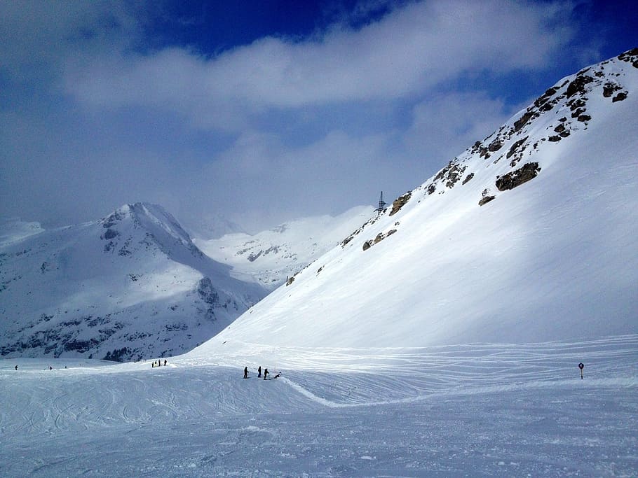 Skiing, Alps, Austria, snow, mountain, winter, cold temperature HD wallpaper
