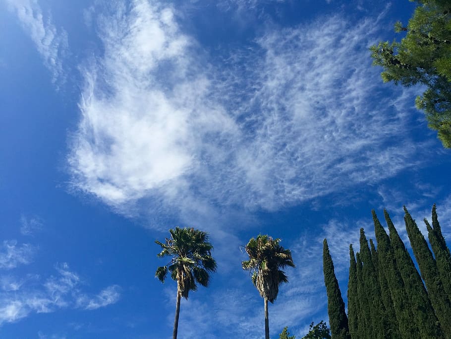 clouds, sky, blue, sky clouds, blue sky clouds, nature, weather HD wallpaper