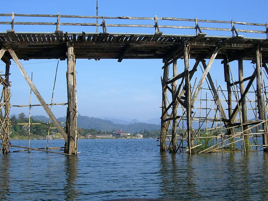 bridge, wood, more, construction, built structure, architecture HD wallpaper