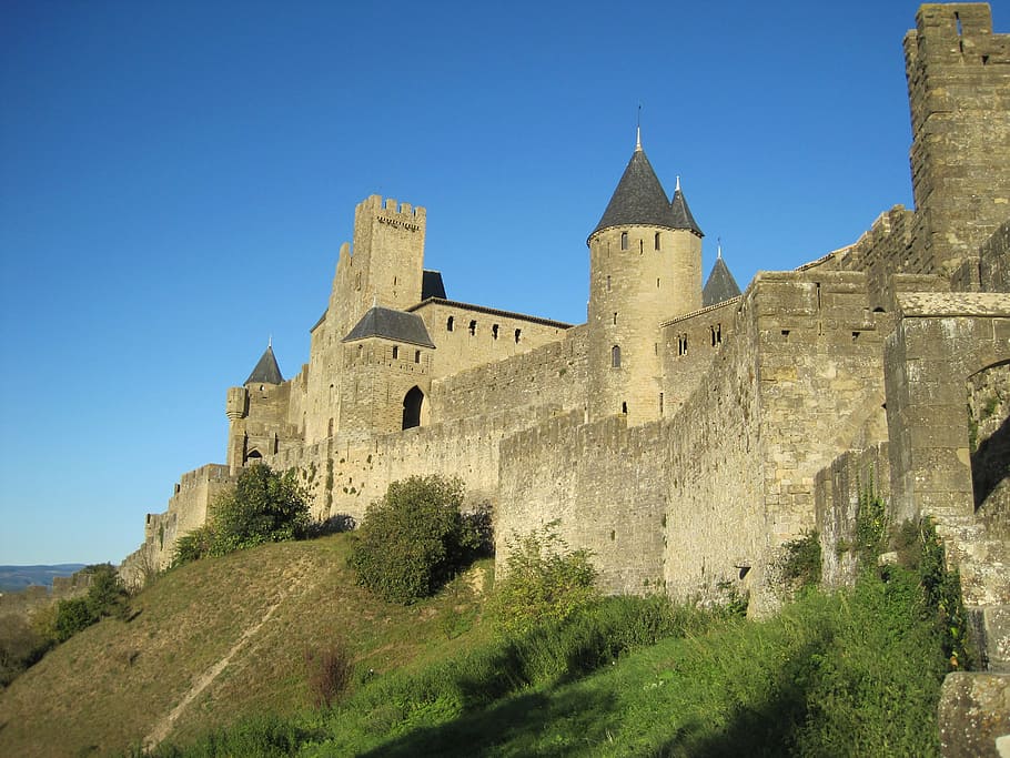 carcassonne, city, medieval city, medieval castle, france, history
