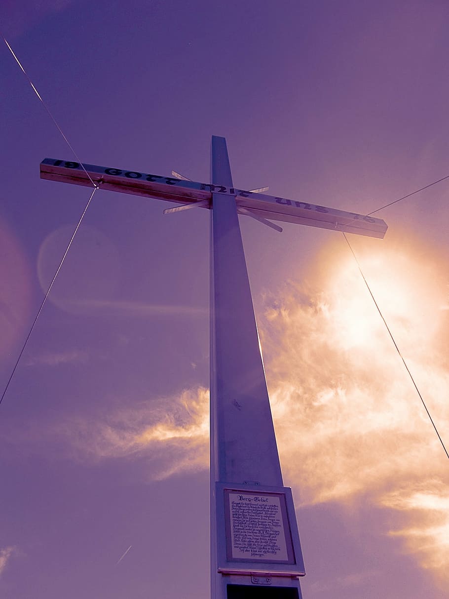 cross, summit, summit cross, mountains, alpine, mountaineering HD wallpaper