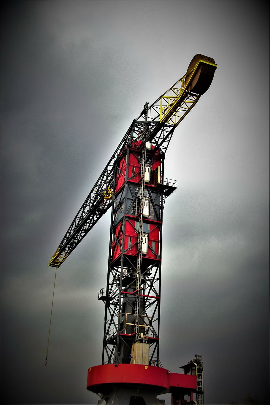 crane, industry, technology, harbour crane, industrial area HD wallpaper
