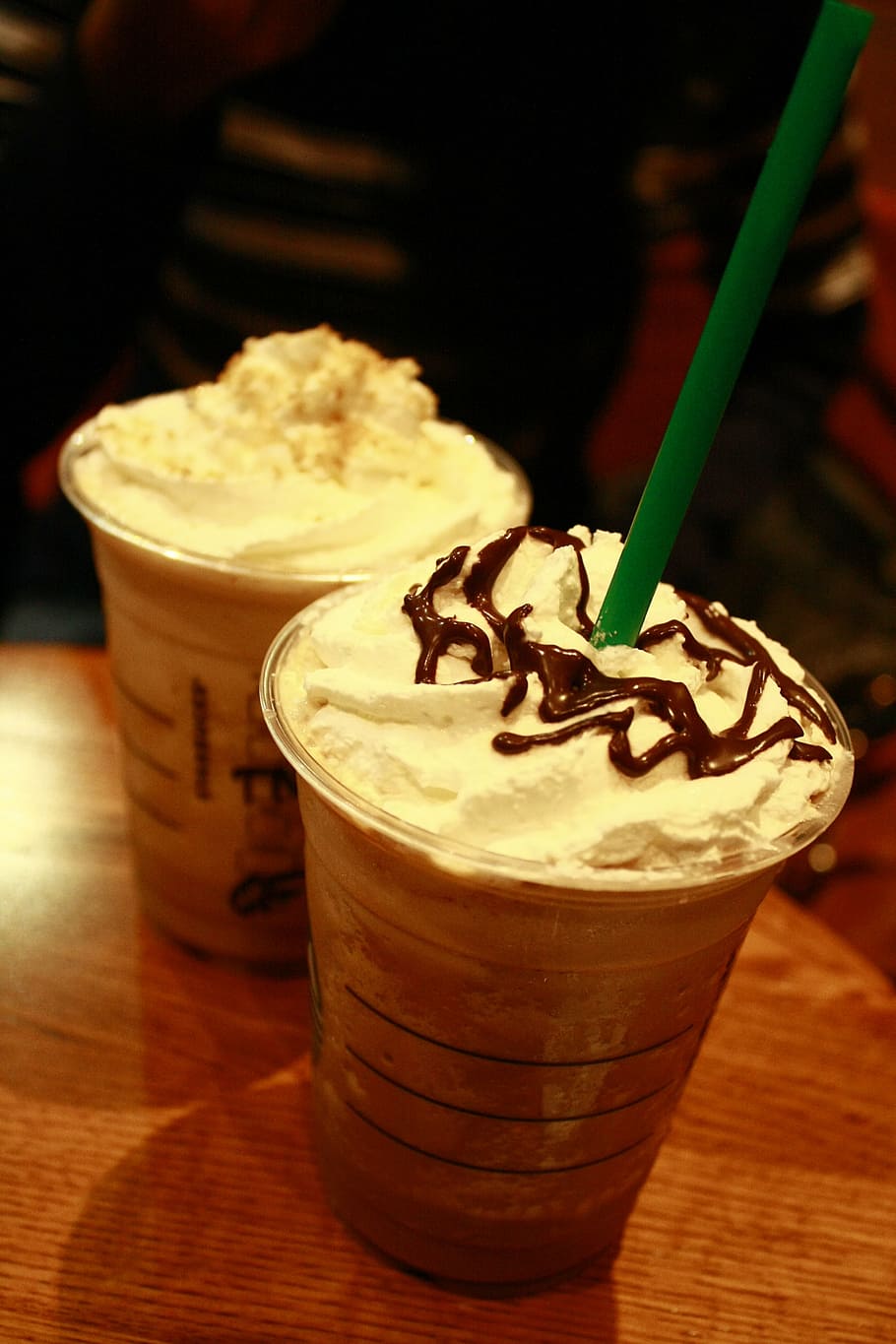 coffee, drink, latte, cups, beverages, hot, straw, cream, food and drink HD wallpaper