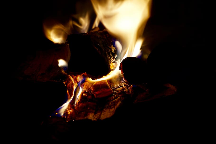 fire, flame, fireplace, lighter, wood, brand, wood fire, burn HD wallpaper
