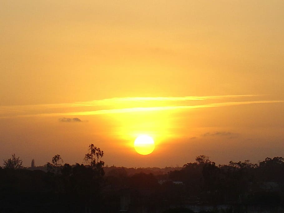 Sun, Sunset, Evening, Night, Nightfall, dusk, sunrise, sunlight HD wallpaper