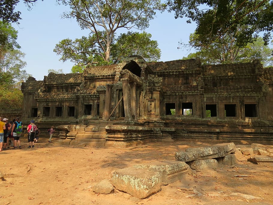 cambodia, image, four, architecture, built structure, history HD wallpaper