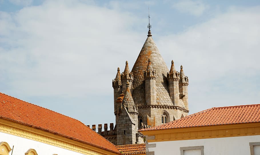 évora, tower, portugal, travel, architecture, built structure, HD wallpaper