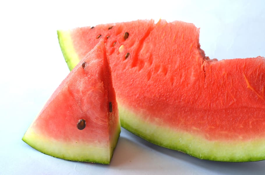 sliced watermelon fruit, Cut, View, red, sweet, food, summer HD wallpaper