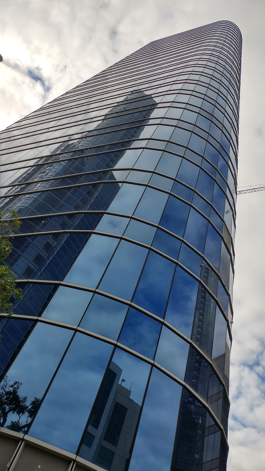 under construction, glass, building, tower, wall, facade, modern HD wallpaper