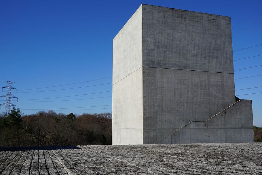 concrete, architecture, modern, building, built structure, day HD wallpaper