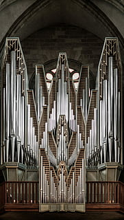 pipe Organ, church, musical Instrument, indoors, history, no people HD wallpaper