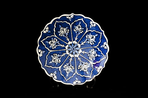 Tile, Handicrafts, Plate, increased, ceramic, turkey, atalay melahat glow HD wallpaper