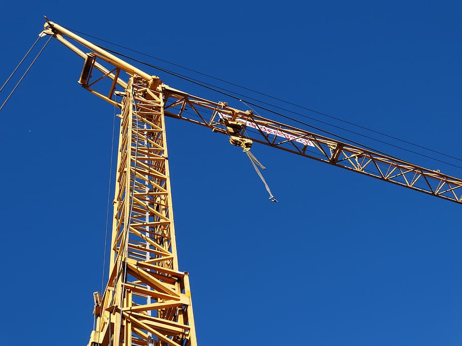 Metal, Frame, Technology, baukran, metal frame, construction HD wallpaper