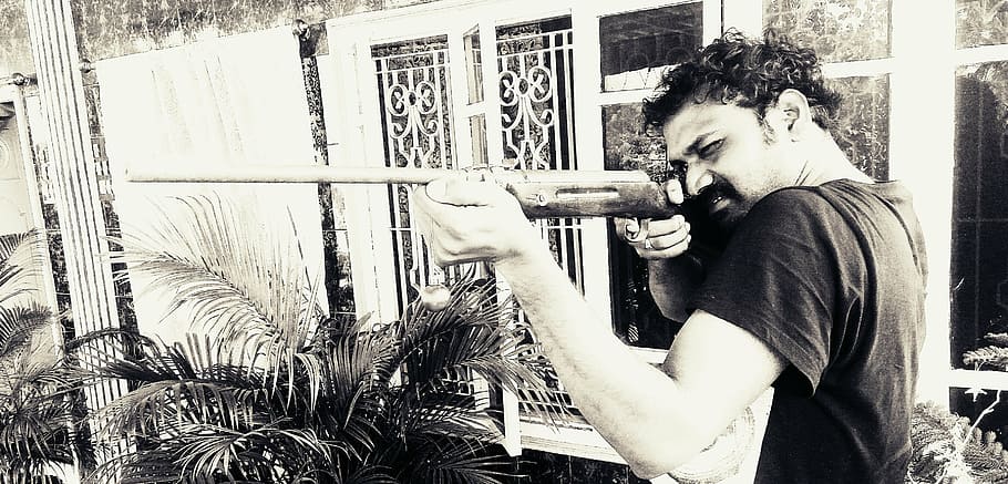 target, goal, shoot, gun, man, danger, killer, hunter, weapon HD wallpaper