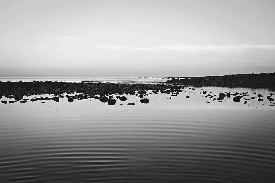 landscape photo of body of water, sea, ocean, wave, nature HD wallpaper