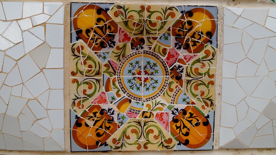 tile, ceramics, design, art, style, architecture, details, wall HD wallpaper