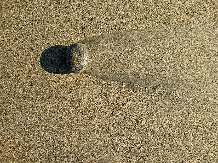 pebble, sand, beach, seaside, tide, tidal, flow, move, movement HD wallpaper