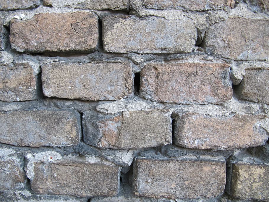 stone, wall, grey, brick, backgrounds, pattern, wall - Building Feature HD wallpaper