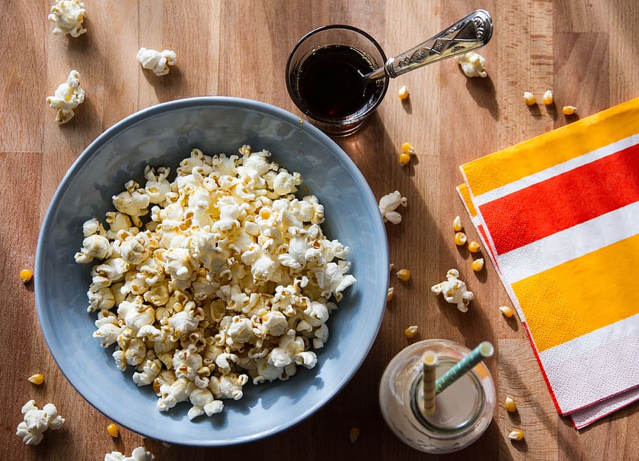 untitled, food, popcorn, aperitif, composition, snack, kitchen HD wallpaper