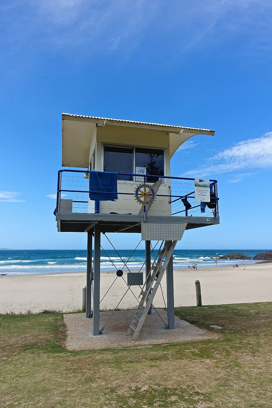 Coast Guard, Lifesaver, Lookout, Beach, observation, watch, HD wallpaper