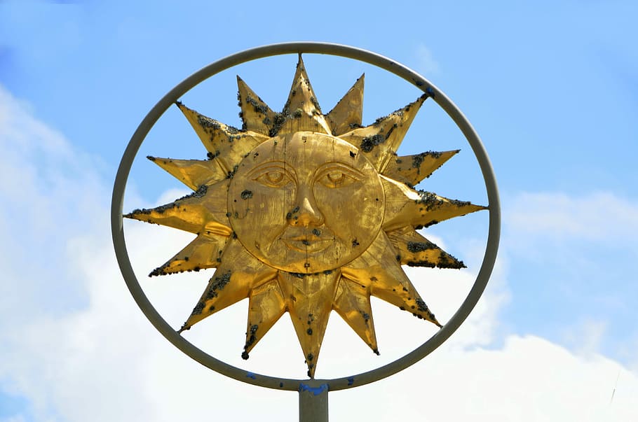 Sun God, Symbol, Sign, Rays, Sun, God, worship, religion, spirituality HD wallpaper
