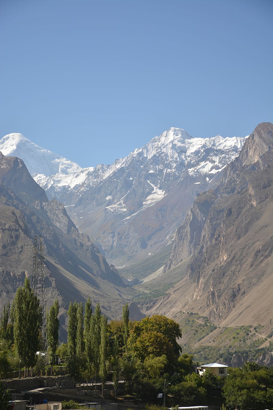 snow mountain, nausicaa, hunza, pakistan, beauty in nature