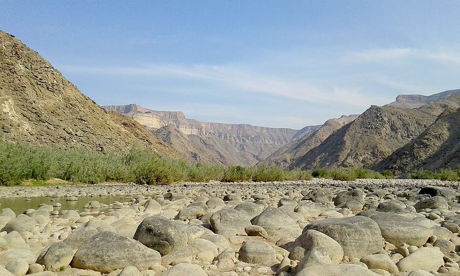 Namibia, Fish, River, Canyon, Travel, landscape, nature, desert HD wallpaper