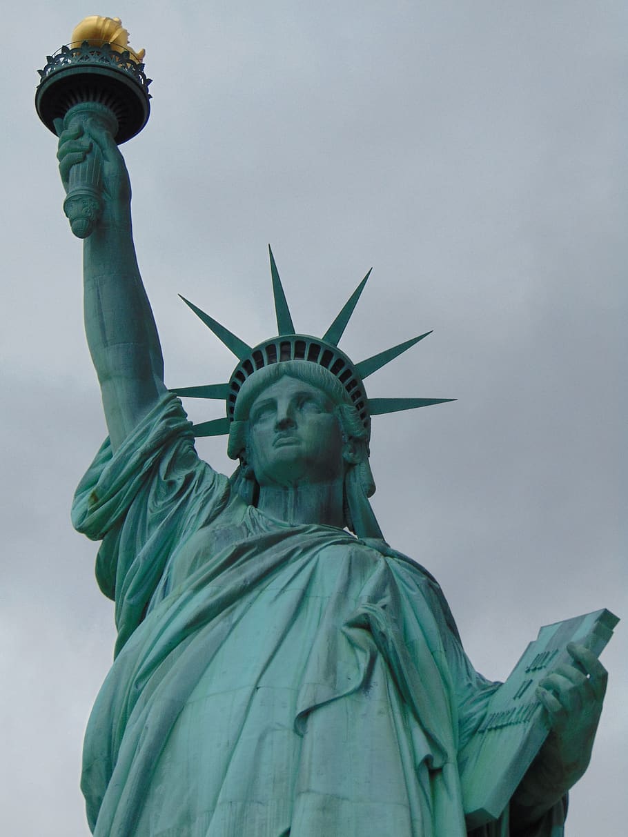 dom, statue of liberty, landmark, travel, city, usa, symbol, HD wallpaper