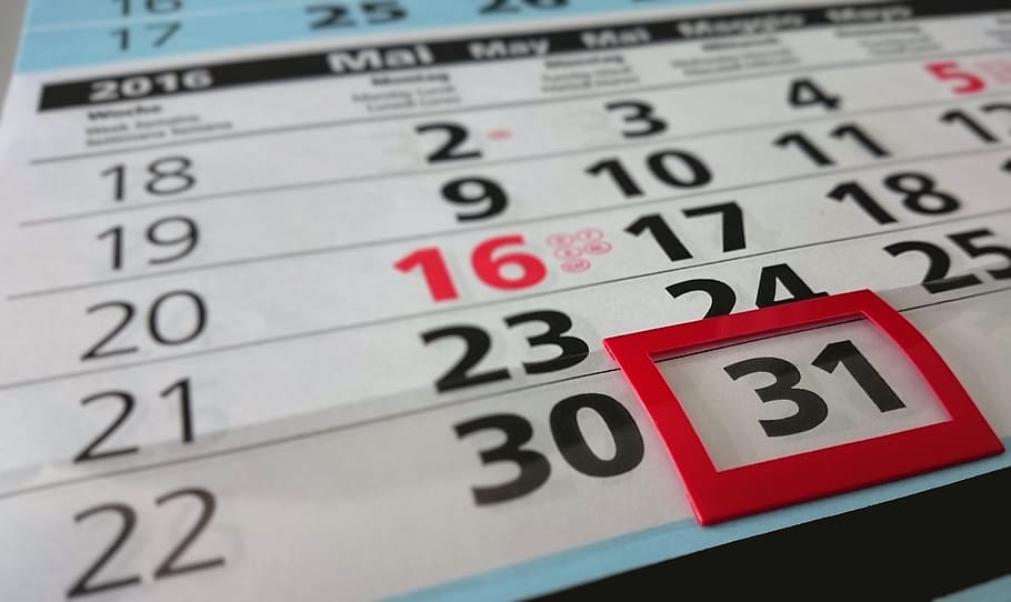 Calendar, Month, may, time, close-up, red, no people, reminder HD wallpaper